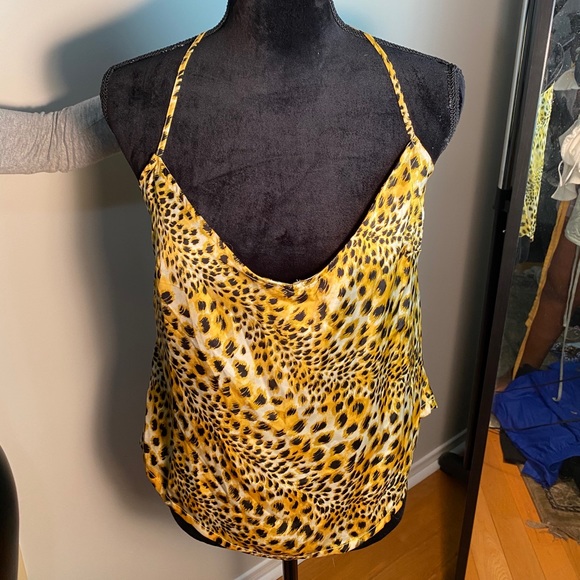 Urban outfitters leopard spaghetti strap top. - Picture 1 of 3